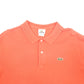 Mens Orange Lacoste  Short Sleeve Polo Shirt