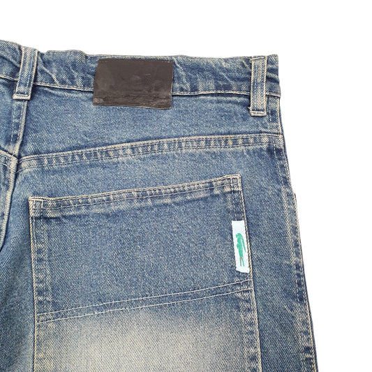 Mens Blue Lacoste Baggy Jorts Jean Denim Shorts
