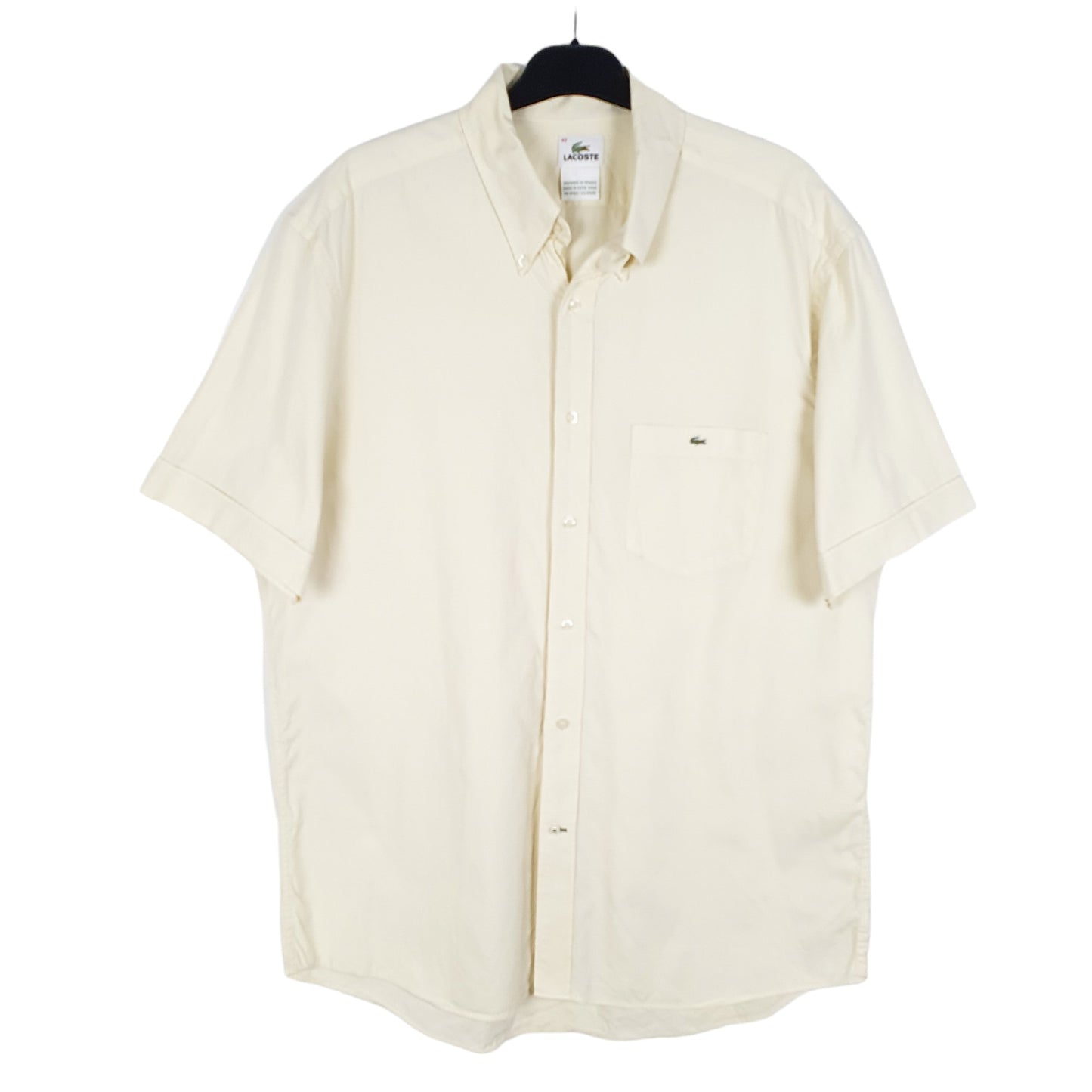 Mens Yellow Lacoste  Short Sleeve Shirt