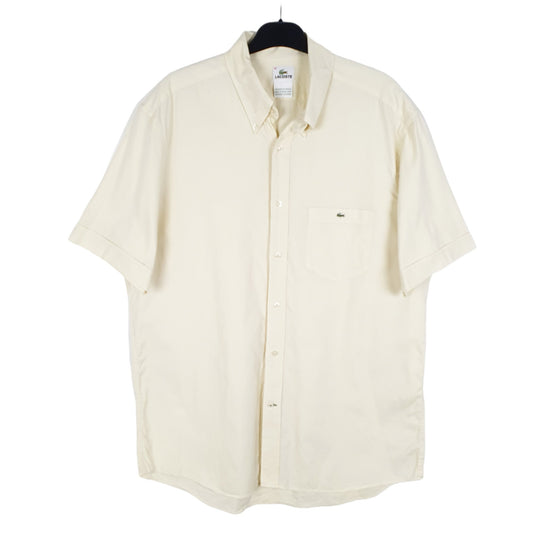 Mens Yellow Lacoste  Short Sleeve Shirt