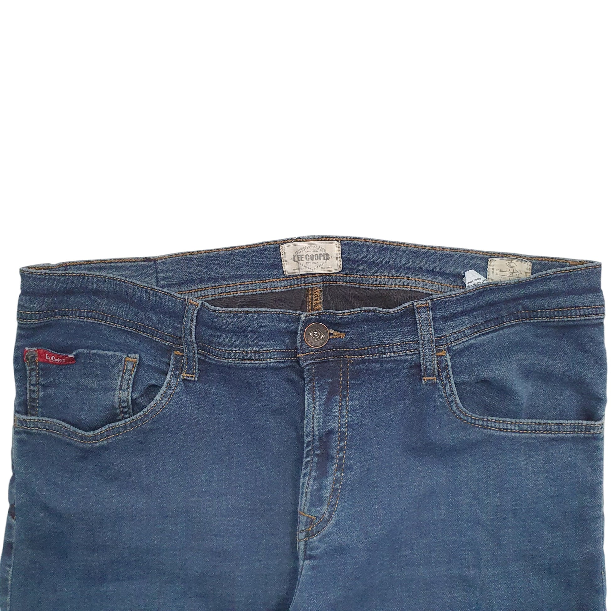 Mens Blue Lee Cooper Stretch Fit Casual JeansW38 L34