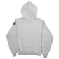 Mens Grey Champion Football Spellout USA College Hoodie Jumper