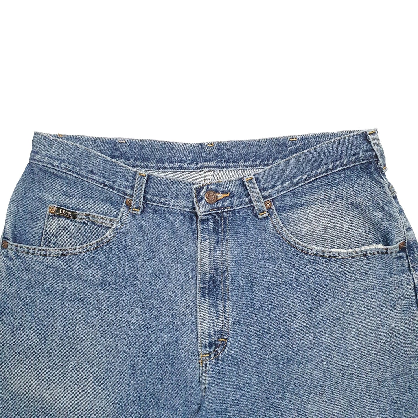 Mens Blue Lee  Denim Shorts