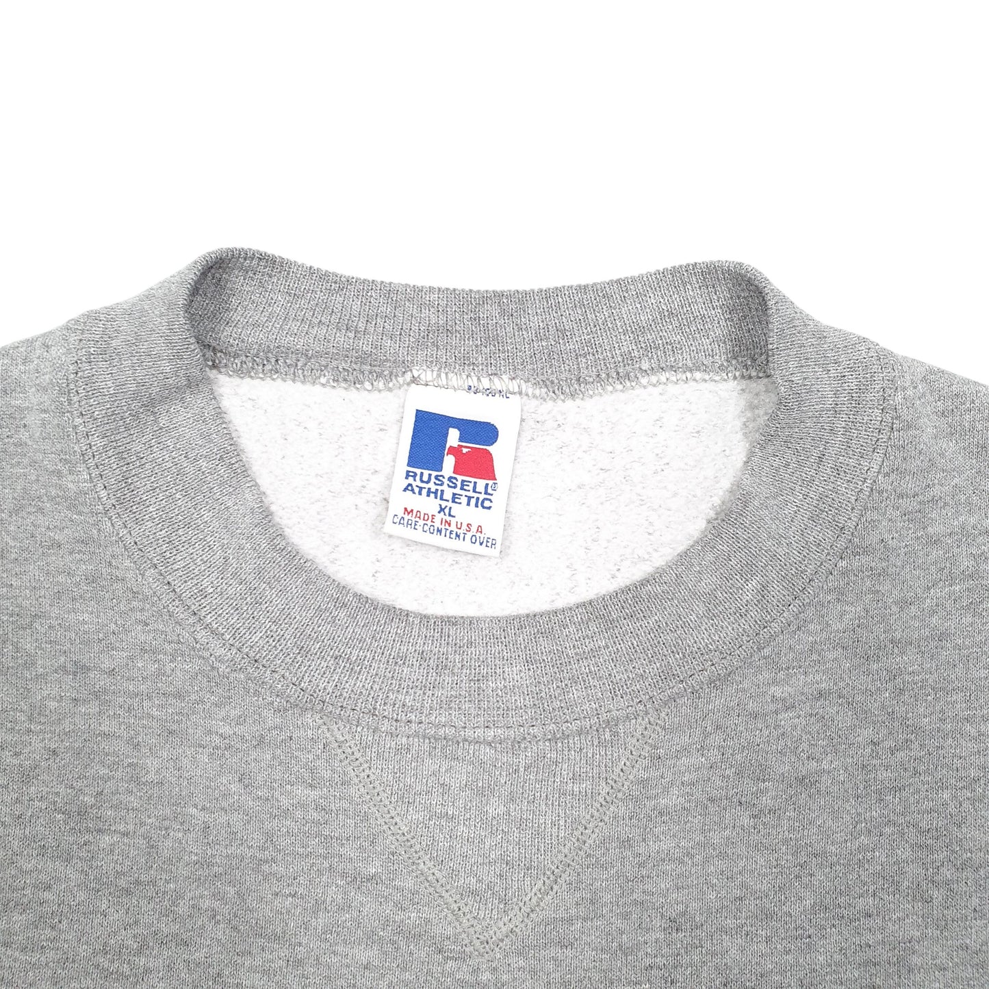 Mens Grey Russell Athletic Vintage Made In USA Bloomsburg Huskies Wrestling Crewneck Jumper