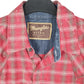 Mens Red Wrangler Retro Western Long Sleeve Shirt