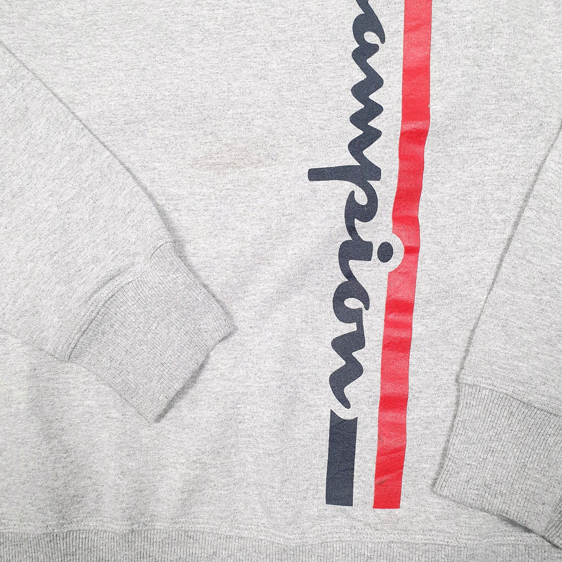 Mens Grey Champion  Crewneck Jumper