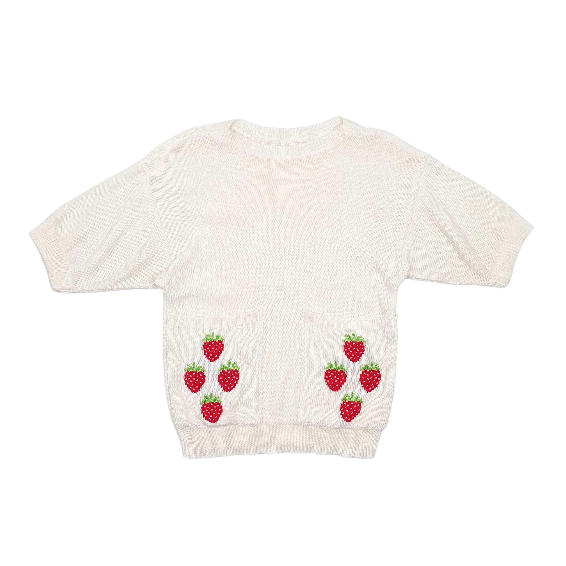 Womens Cream Unbranded Vintage Crewneck Jumper