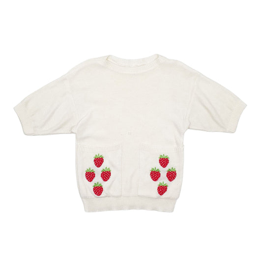 Womens Cream Unbranded Vintage Crewneck Jumper