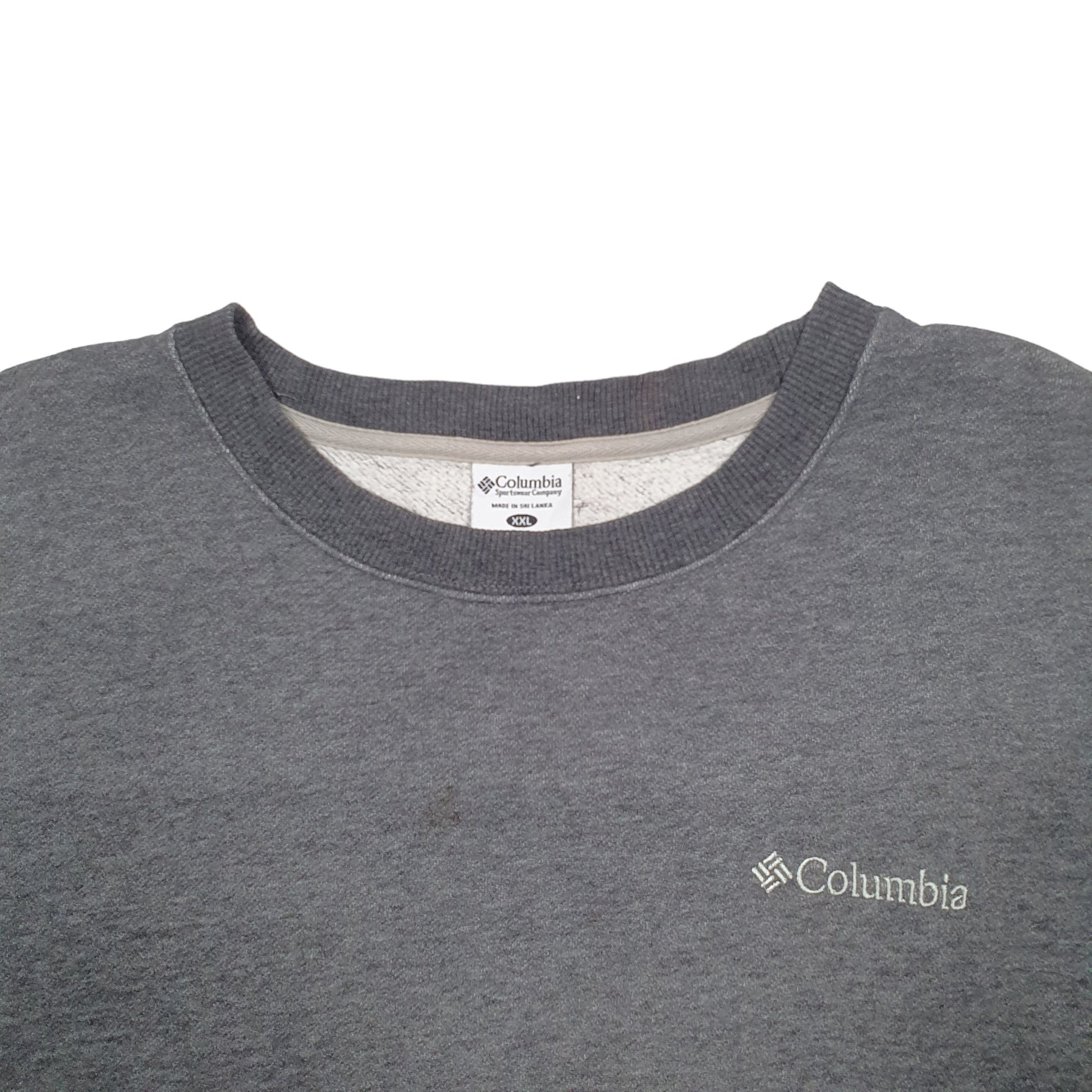 Mens Grey Columbia  Crewneck Jumper