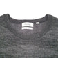 Womens Grey Calvin Klein Blend Merino Knit Italian Yarn Crewneck Jumper