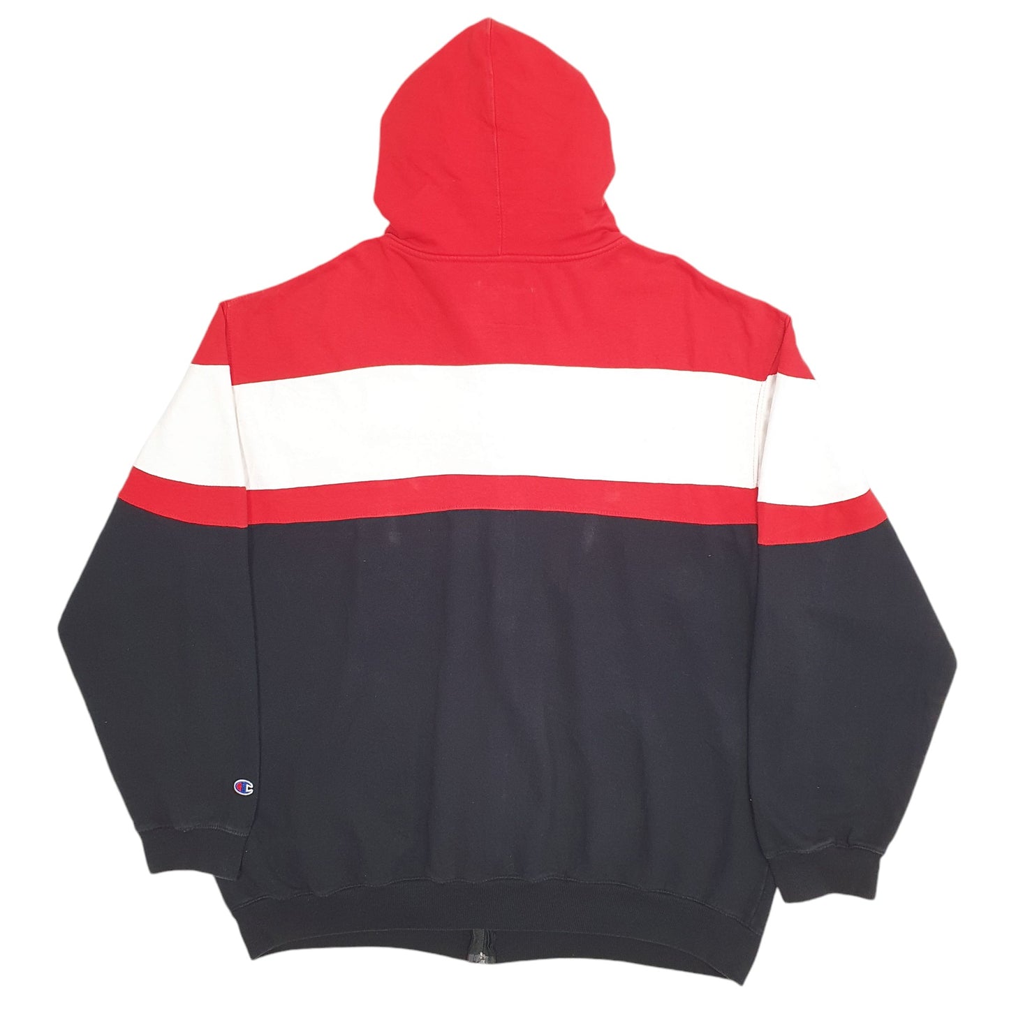 Mens Black Champion Spellout Full Zip Jumper