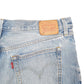 Womens Blue Levis 501 Denim Jorts Hot Pants Denim Shorts