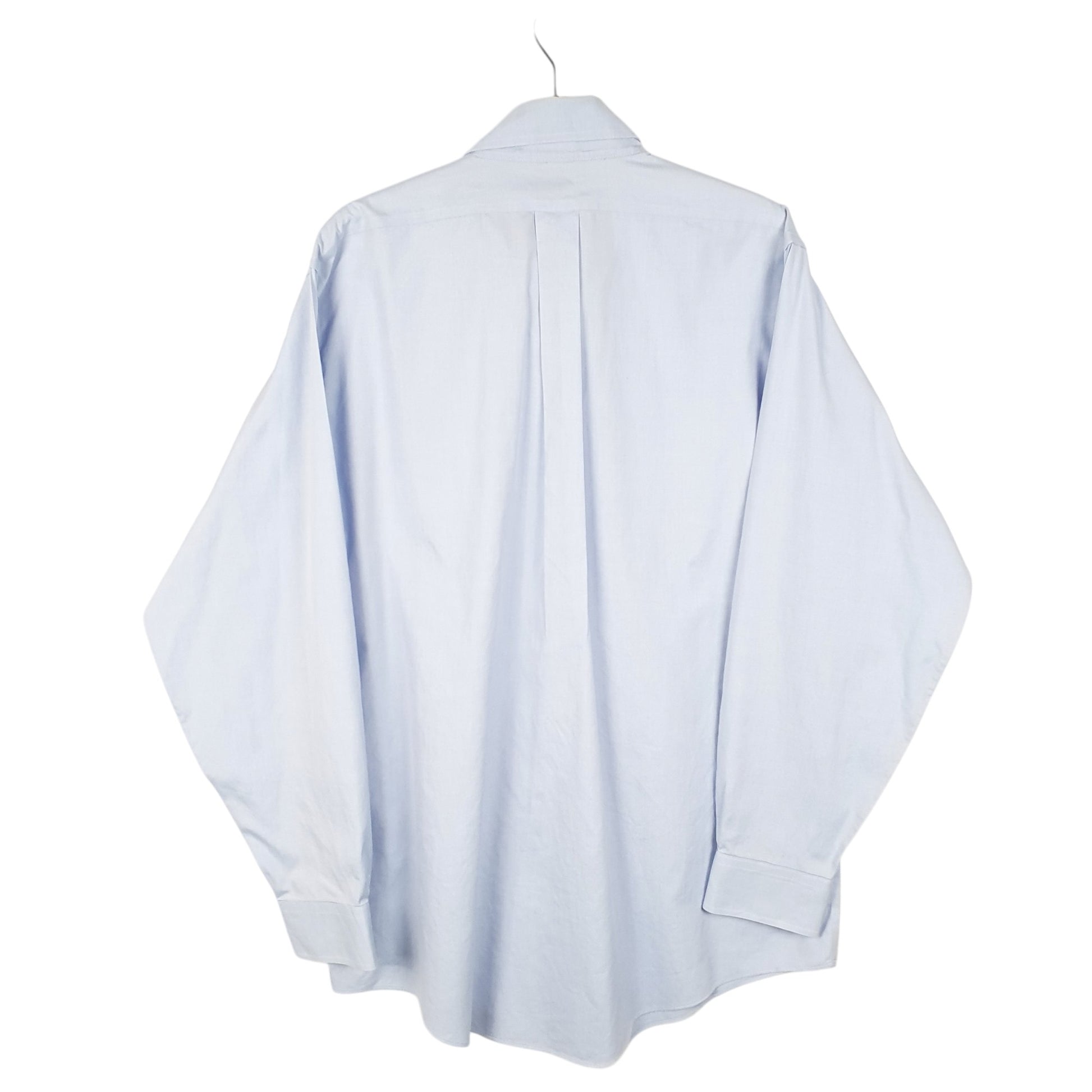 Mens Blue Brooks Brothers Traditional Long Sleeve Shirt