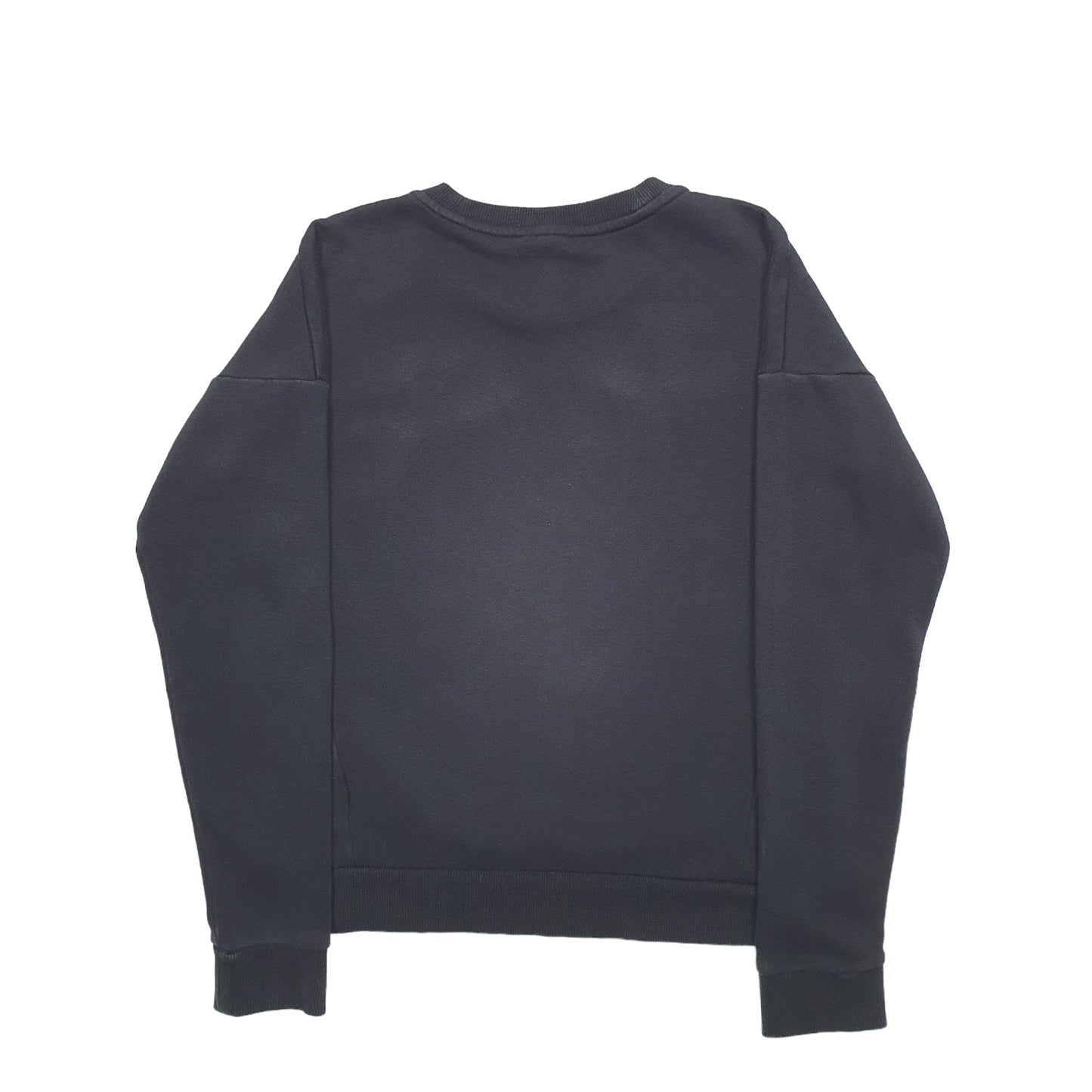 Womens Black Adidas Spellout Crewneck Jumper