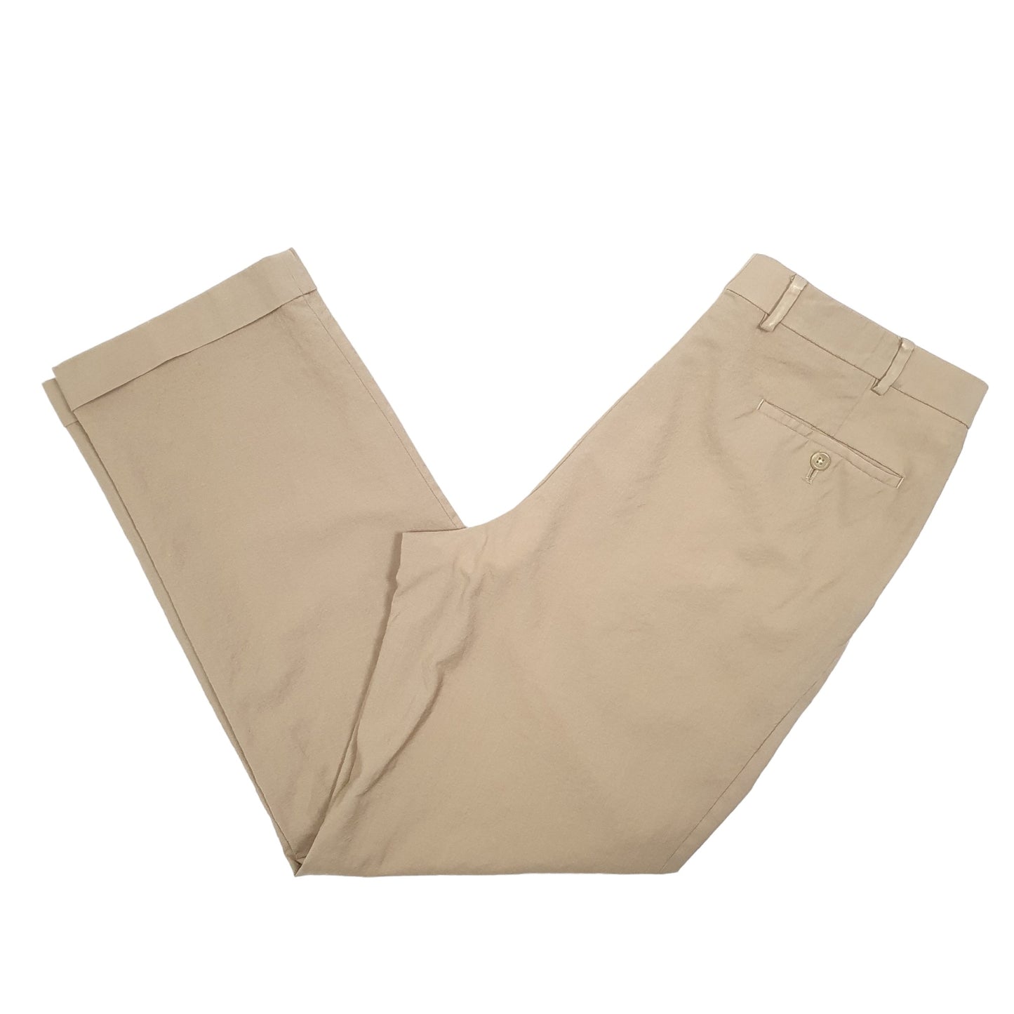Mens Beige Ralph Lauren Double Pleated Chino Trousers