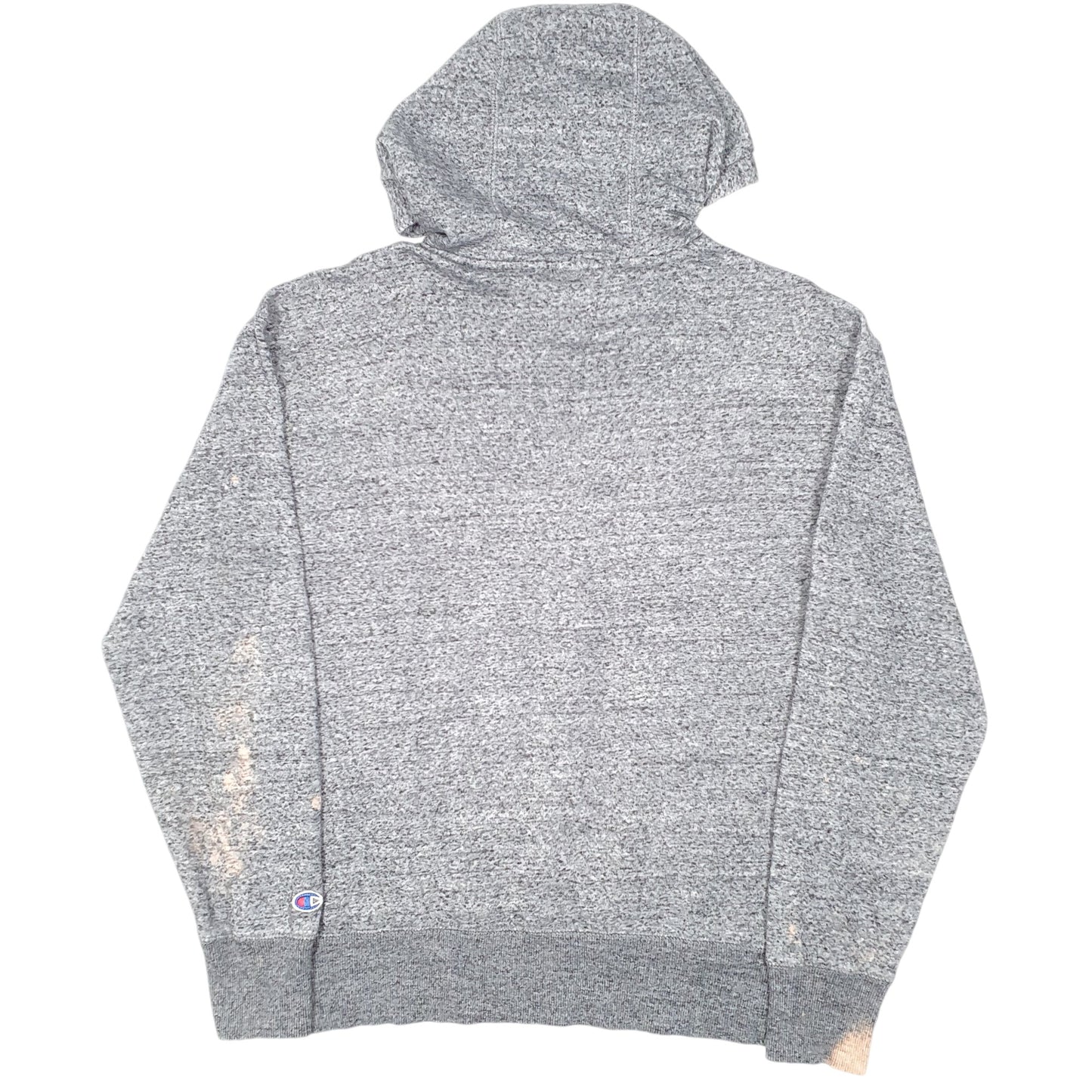 Mens Grey Champion Spellout Physical Education Hoodie Jumper