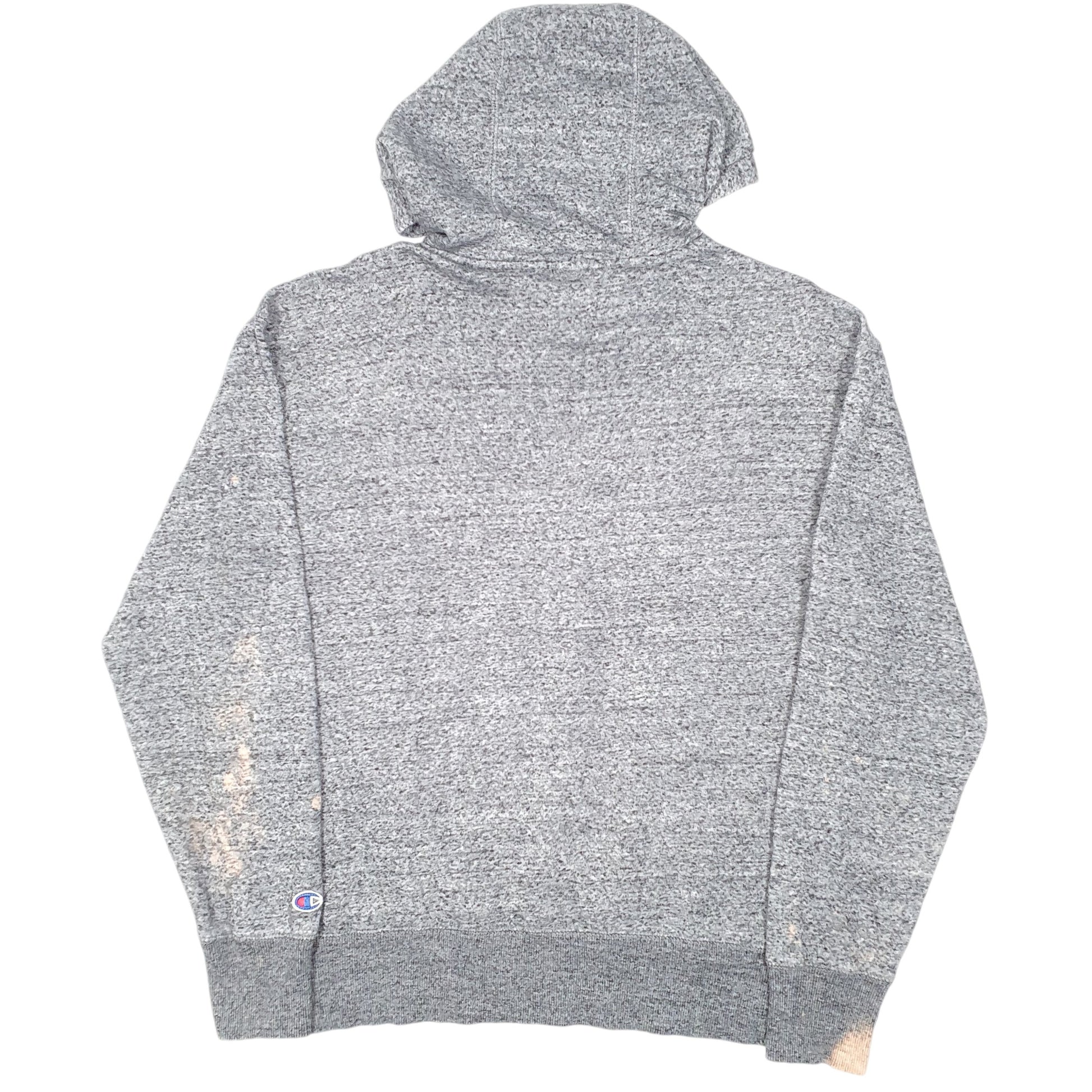 Mens Grey Champion Spellout Physical Education Hoodie Jumper