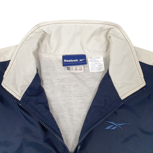 Mens Navy Reebok Vintage 90s Full Zip Coat