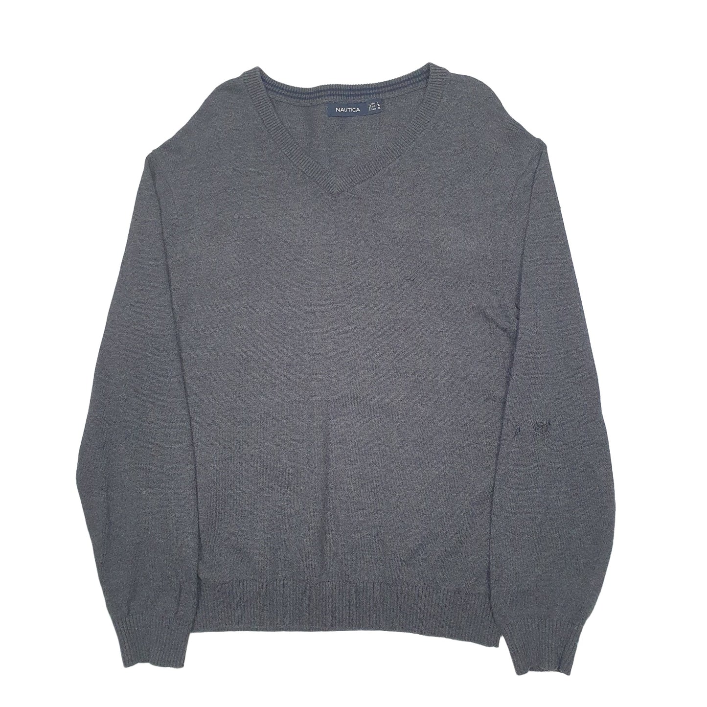 Mens Grey Nautica  Crewneck Jumper