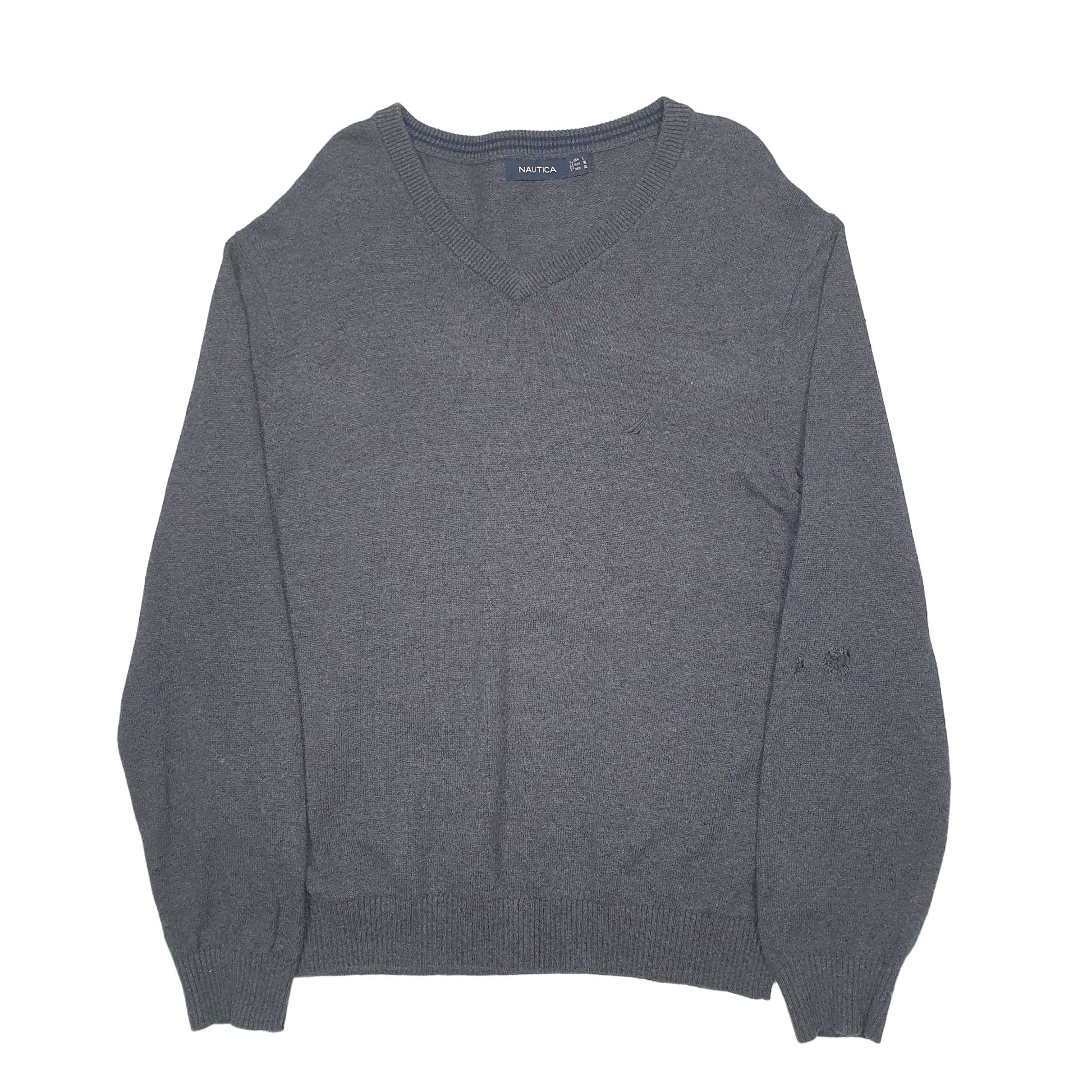 Mens Grey Nautica  Crewneck Jumper
