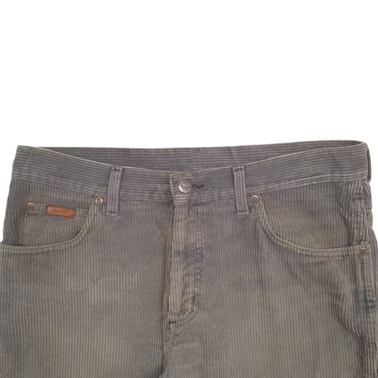 Mens Grey Wrangler  Corduroy Trousers