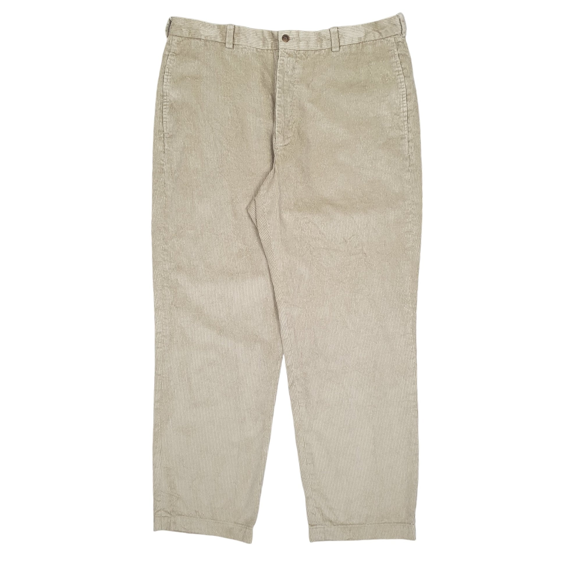 Mens Beige Brooks Brothers  Corduroy Trousers