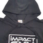 Mens Black Cotton Ridge Impact Gym Hoodie Jumper