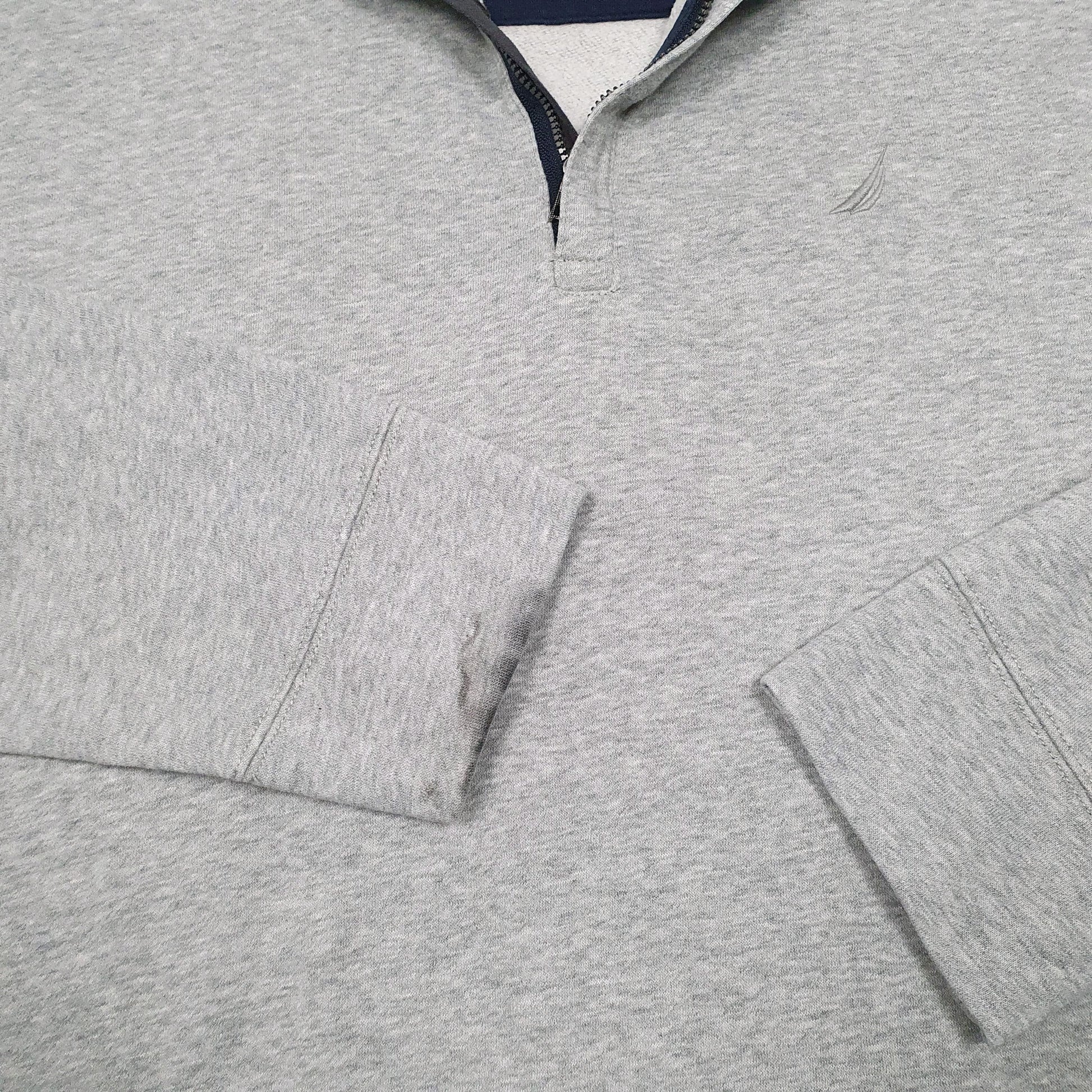 Mens Grey Nautica  Quarter Zip Jumper