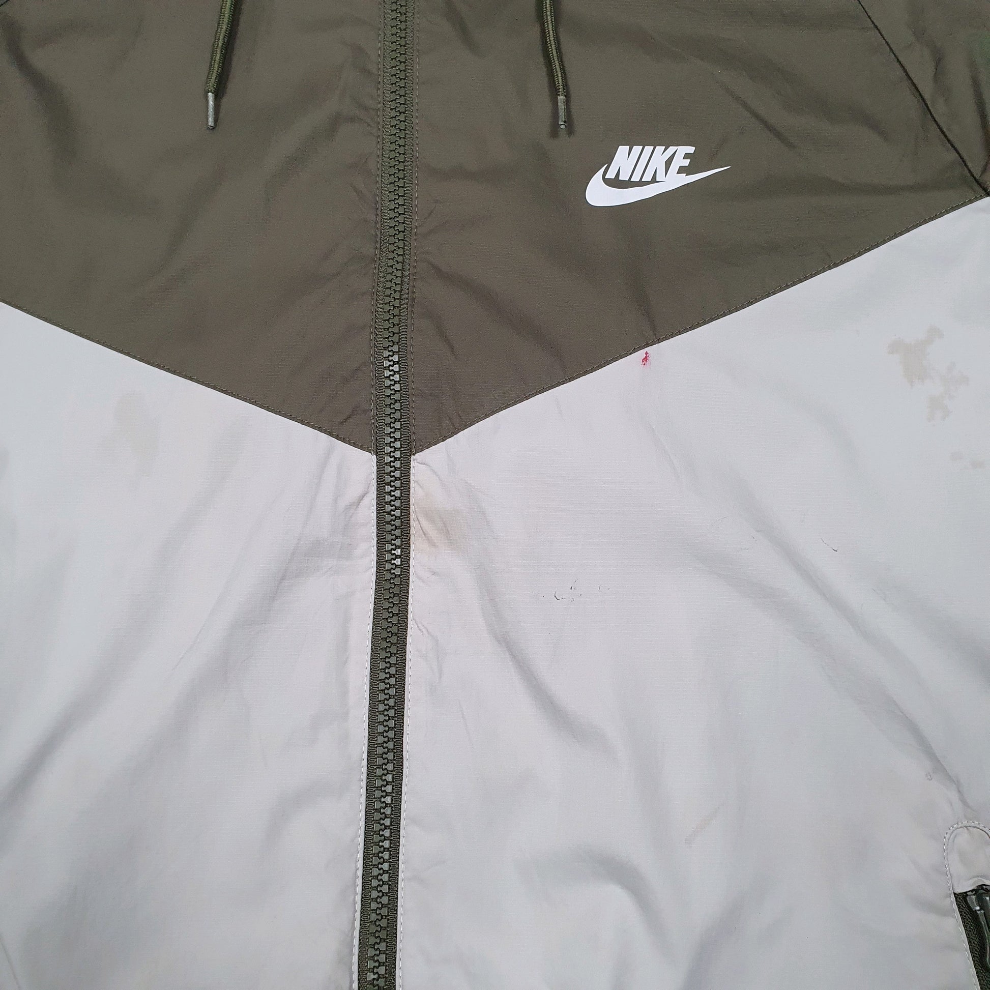 Mens Grey Nike Windrunner Hooded  Coat
