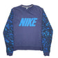 Womens Navy Nike Spellout Crewneck Jumper