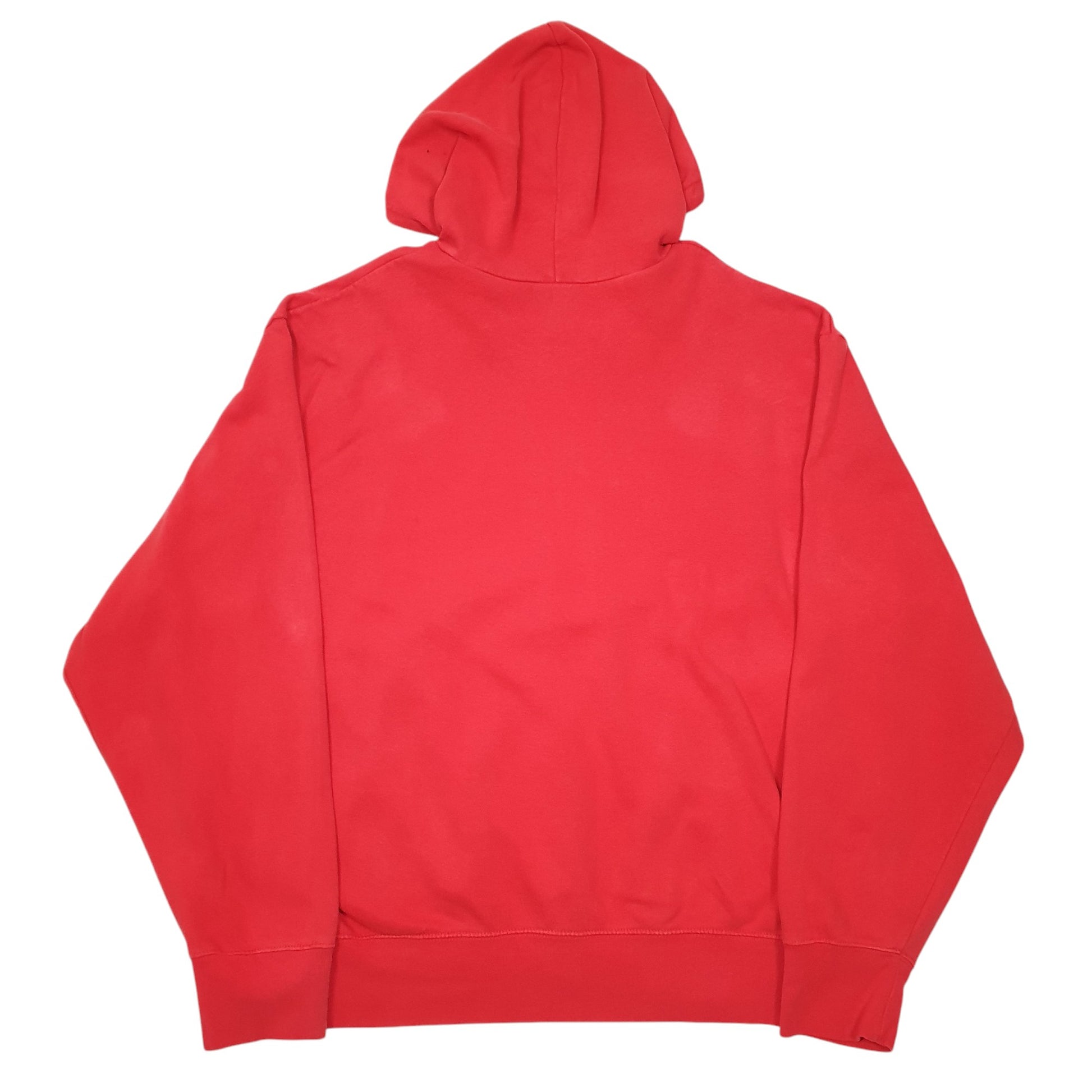 Mens Red Nike Rock Island Basketball Vintage Team 2000s Hoodie Jumper