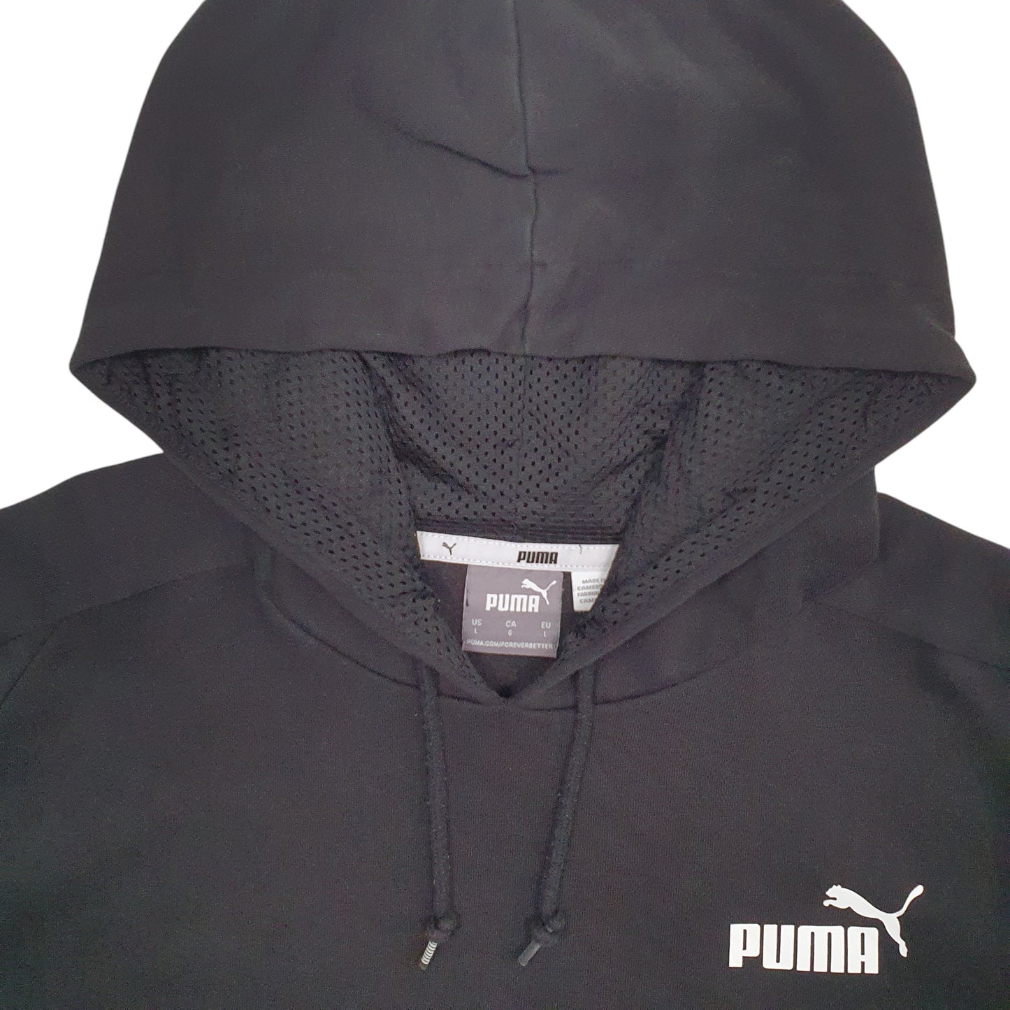 Mens Black Puma  Hoodie Jumper