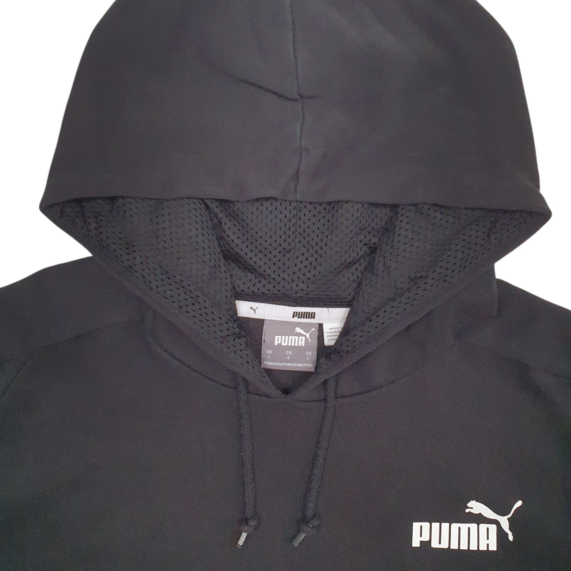 Mens Black Puma  Hoodie Jumper