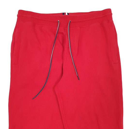 Mens Red Tommy Hilfiger  Jogger Trousers