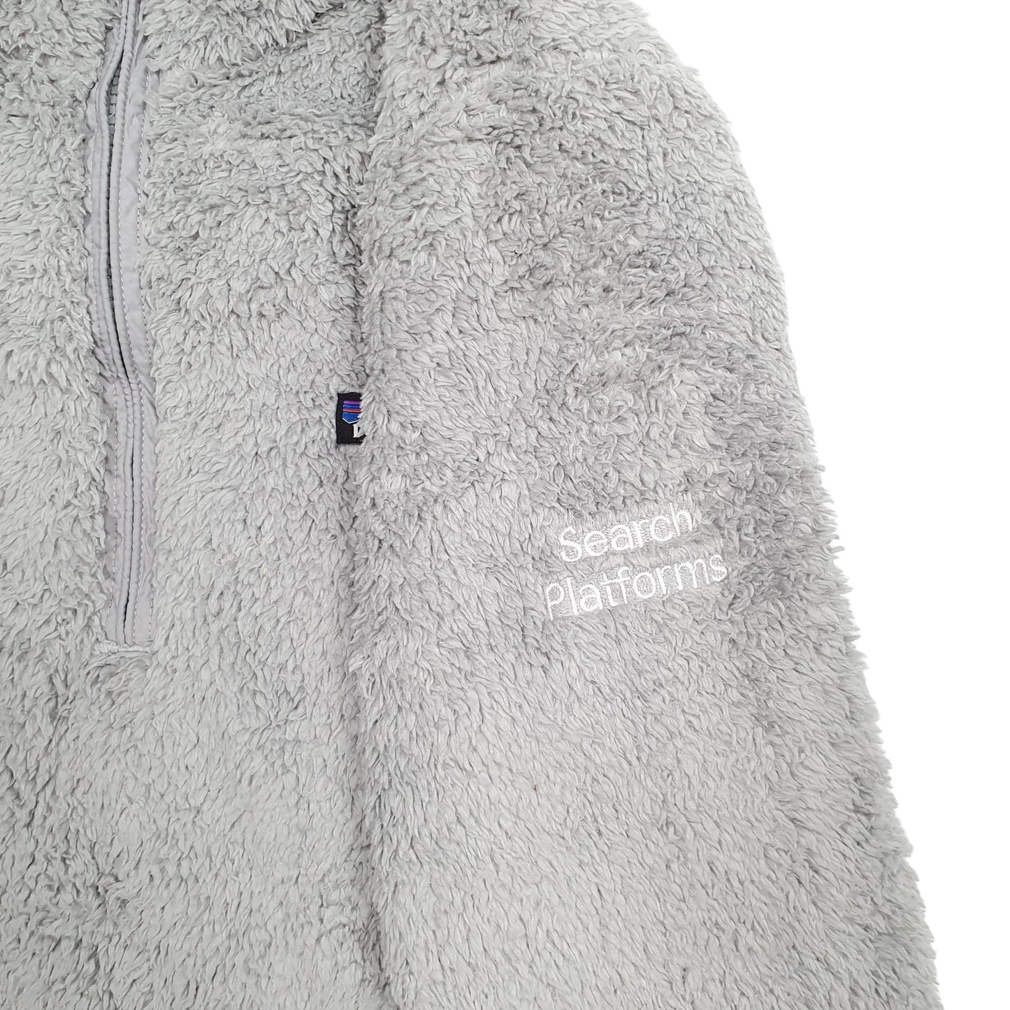 Womens Grey Patagonia Los Gatos Fluffy Quarter Zip Jumper