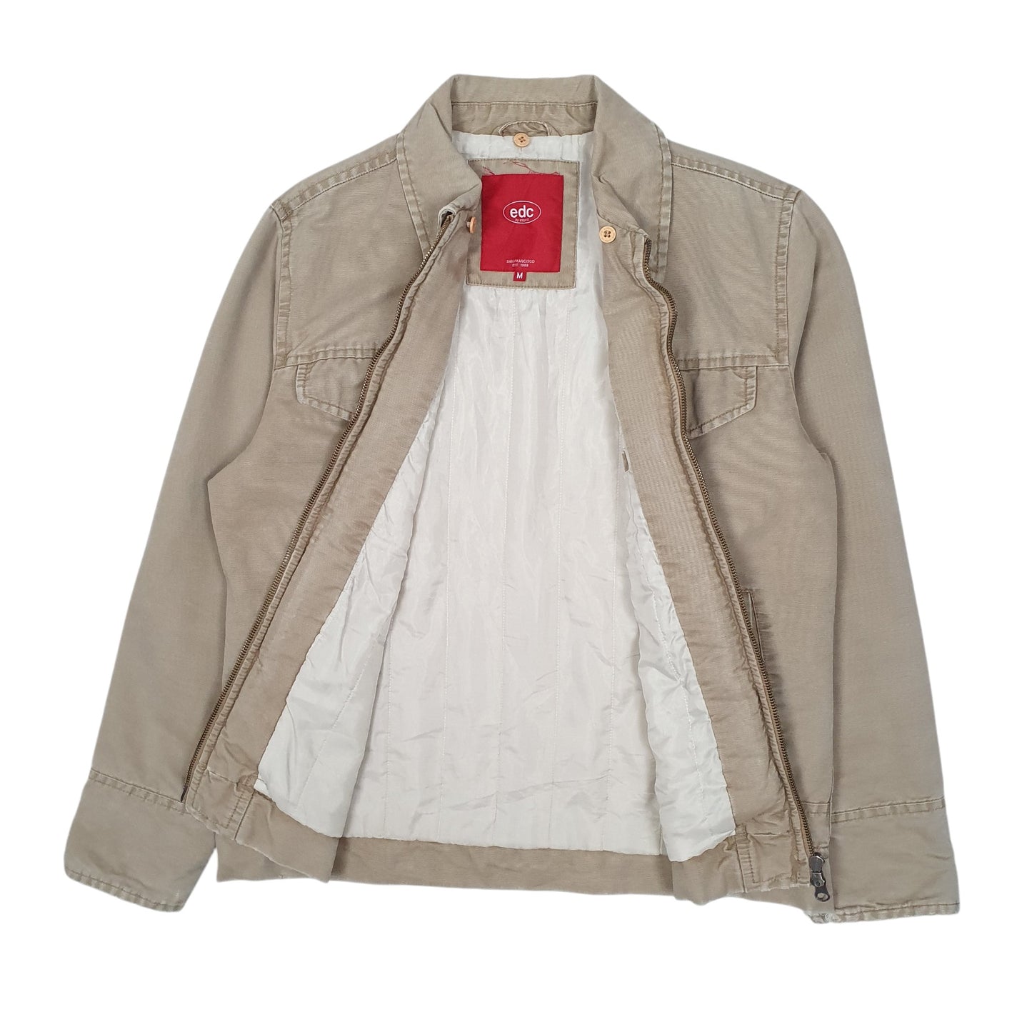 Womens Beige EDC by Esprit Workwear Trucker  Coat