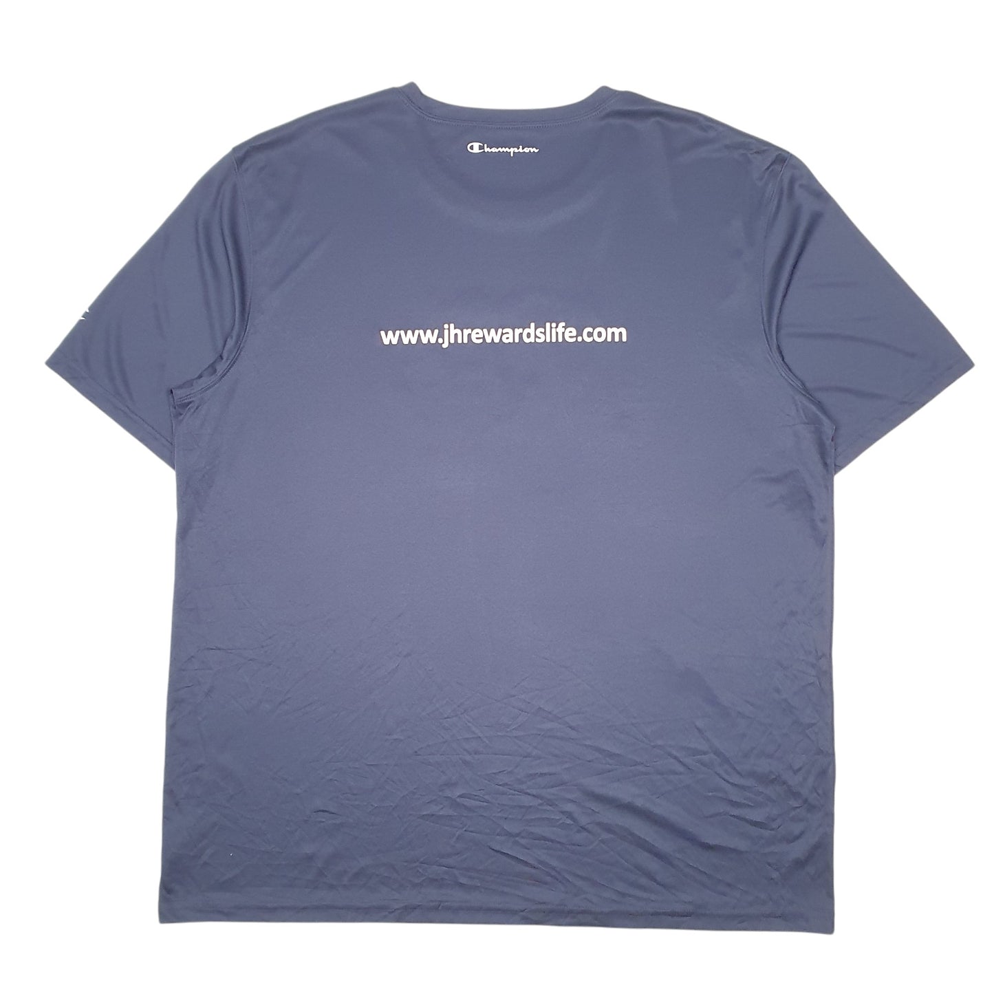 Mens Navy Champion Active Workout Gym Vitality Short Sleeve T Shirt