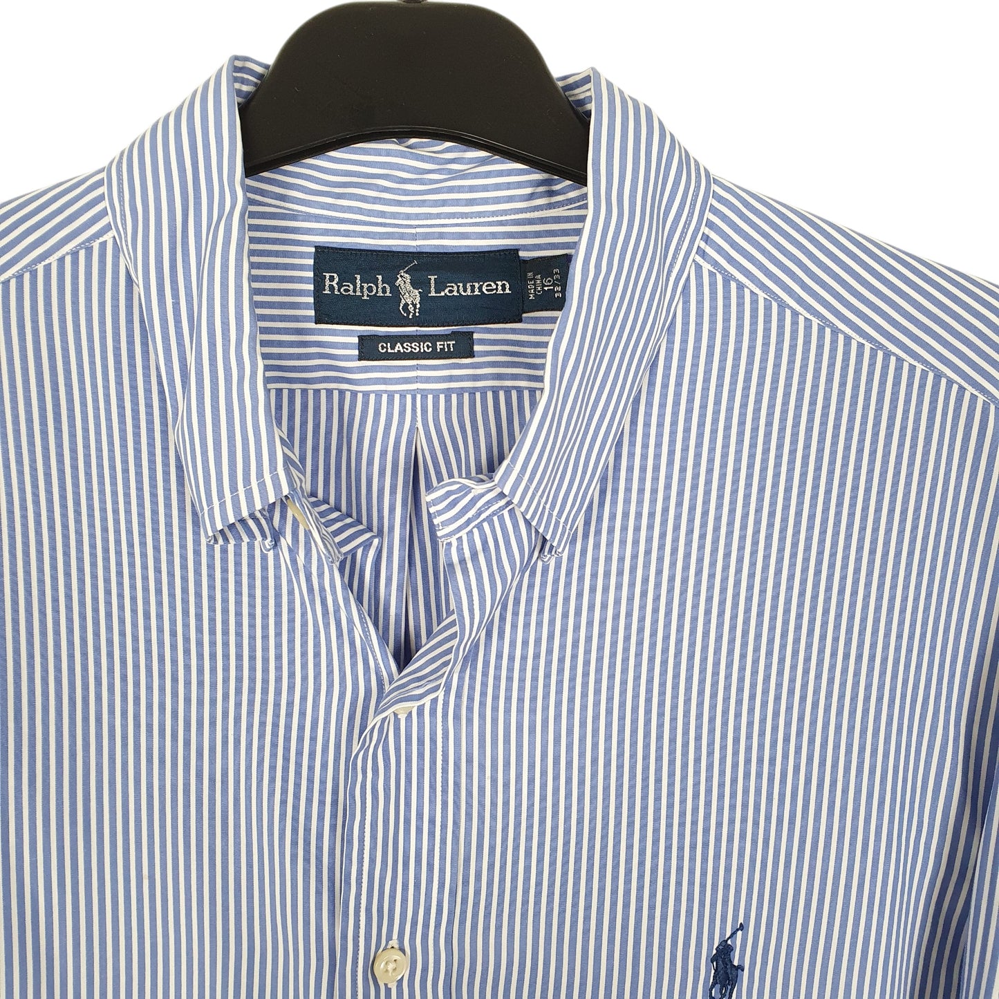 Mens Blue Polo Ralph Lauren Oxford Long Sleeve Shirt
