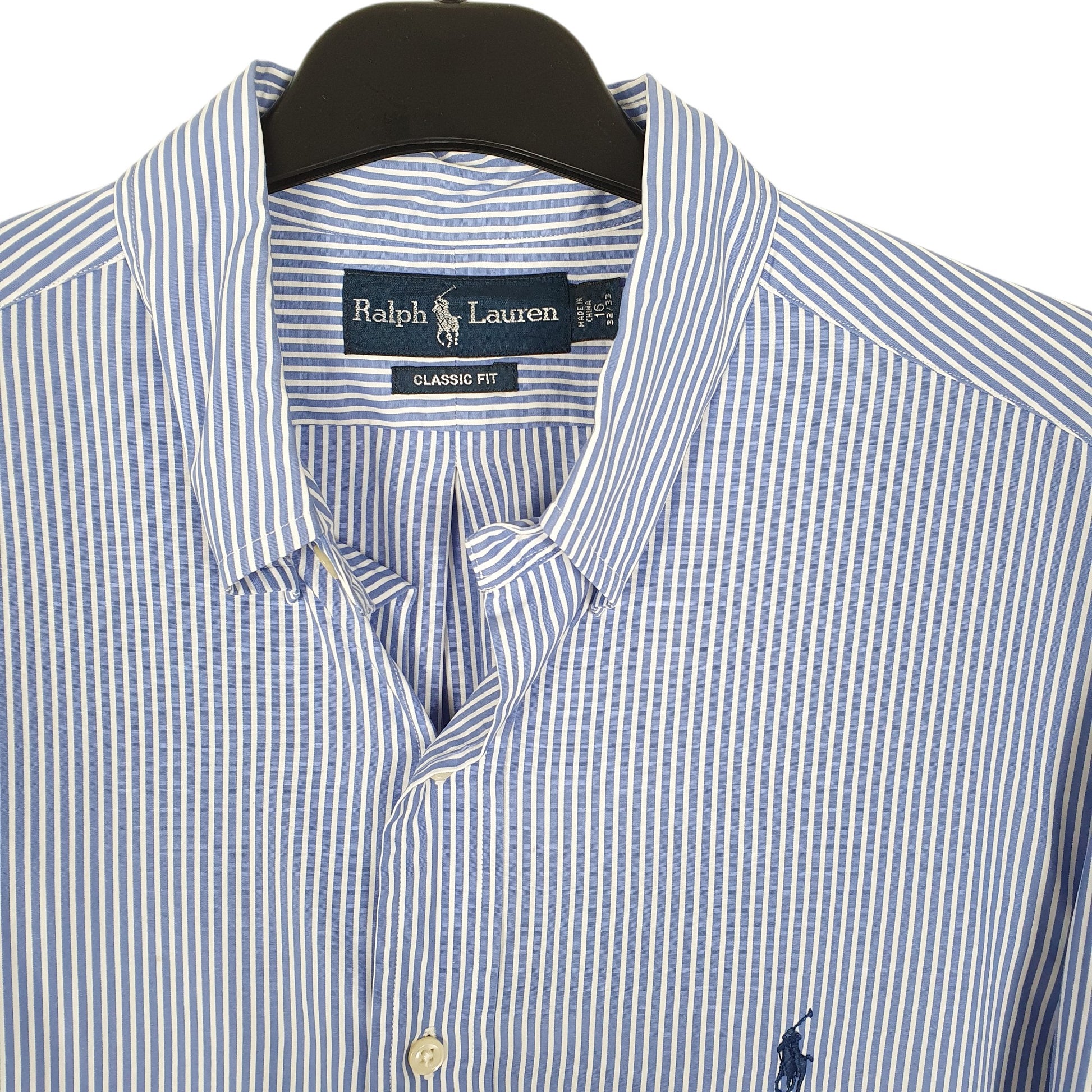 Mens Blue Polo Ralph Lauren Oxford Long Sleeve Shirt