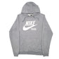 Mens Grey Nike Trail Spellout Swoosh Hoodie Jumper