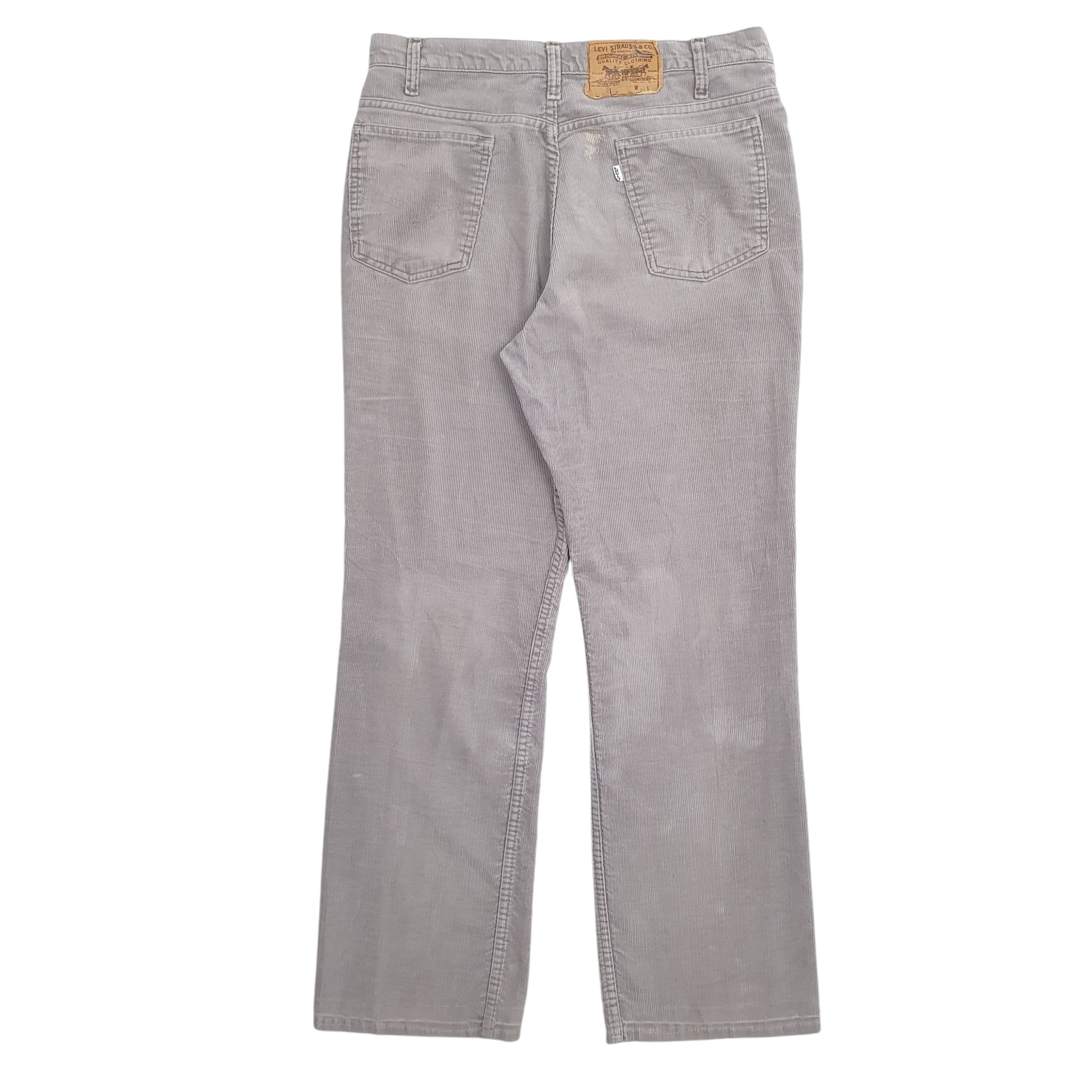 Mens Grey Levis  Corduroy Trousers