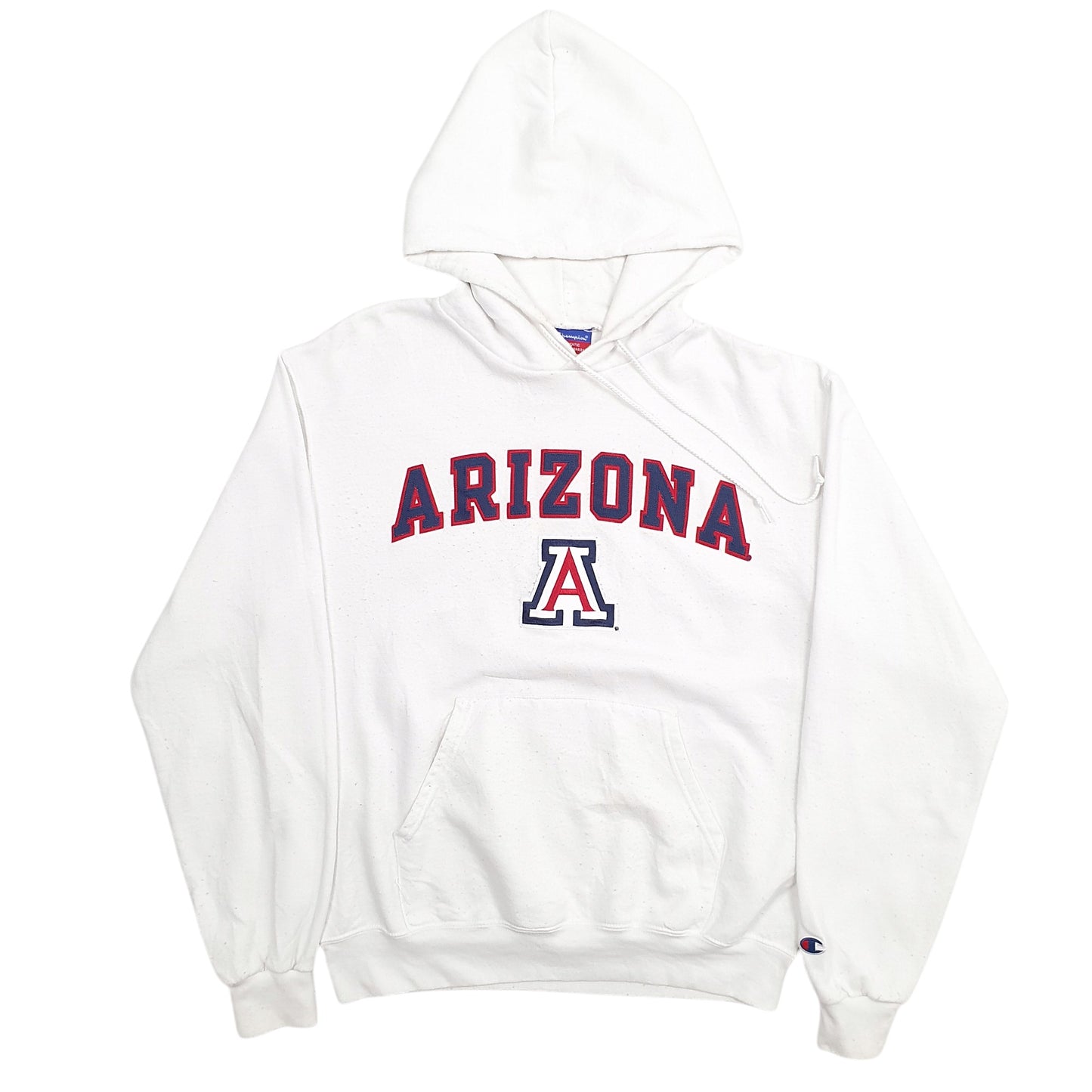 Womens White Champion Arizona Spellout Hoodie Jumper