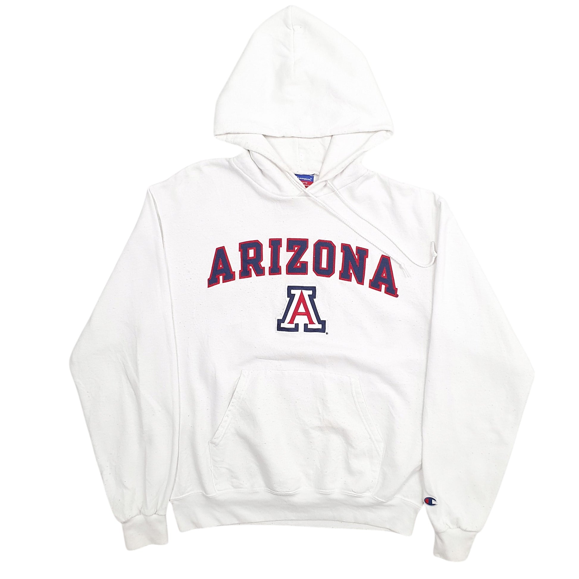 Womens White Champion Arizona Spellout Hoodie Jumper