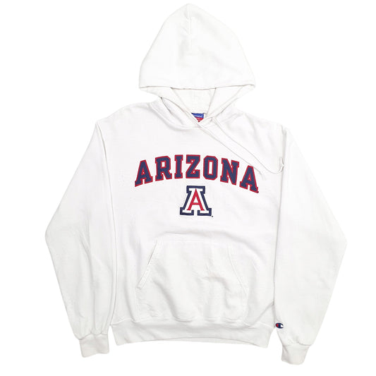 Womens White Champion Arizona Spellout Hoodie Jumper