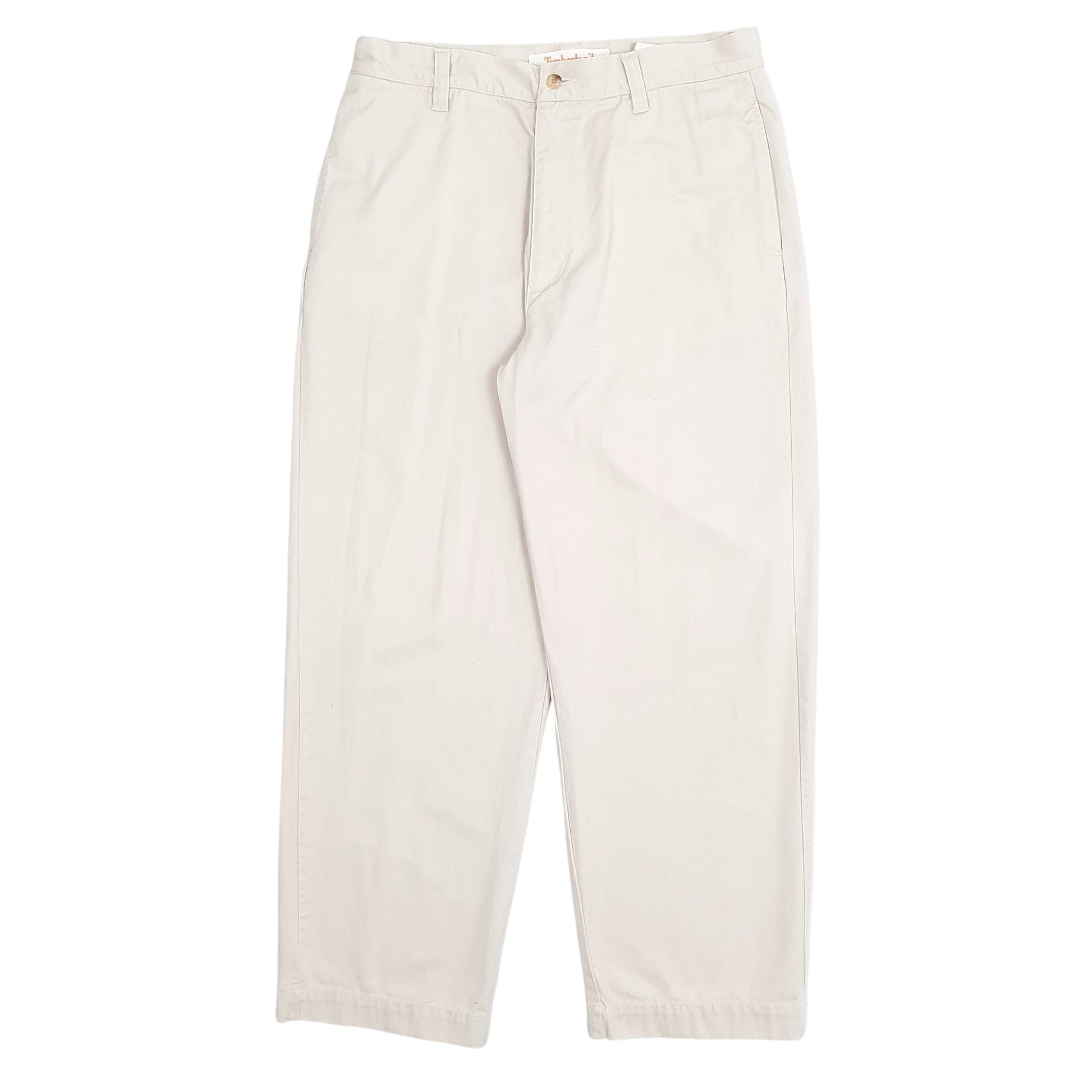 Mens Cream Timberland Stratham Twill Chino Trousers
