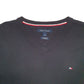 Mens Black Tommy Hilfiger Knit Crewneck Jumper