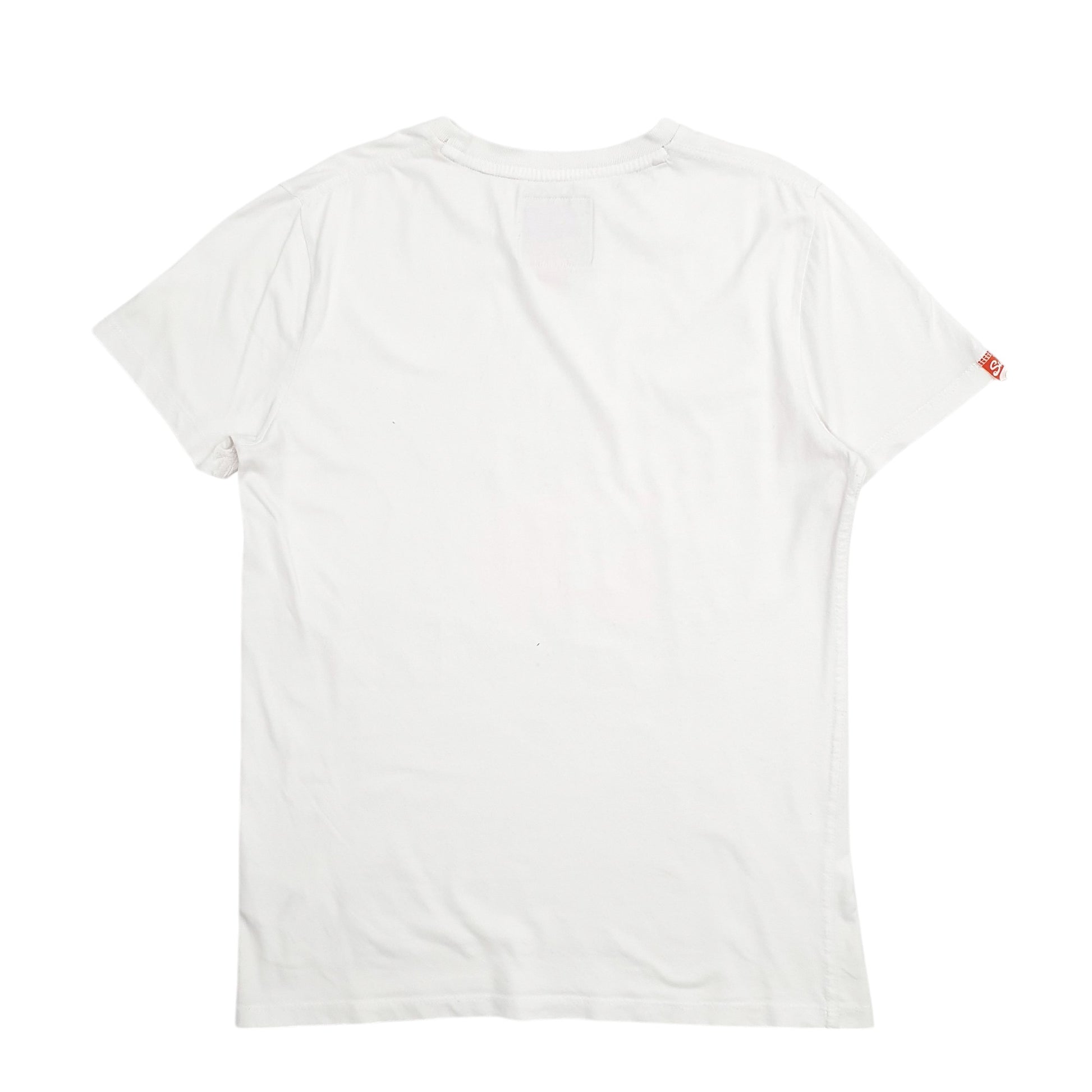 Mens White Superdry Spellout Short Sleeve T Shirt