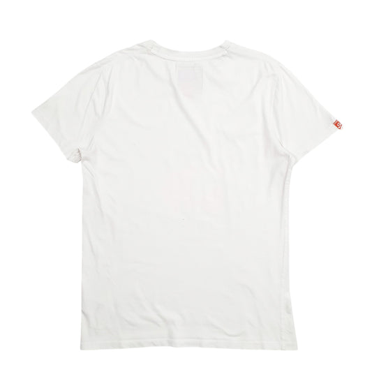 Mens White Superdry Spellout Short Sleeve T Shirt