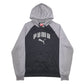 Mens Black Puma Spellout Hoodie Jumper