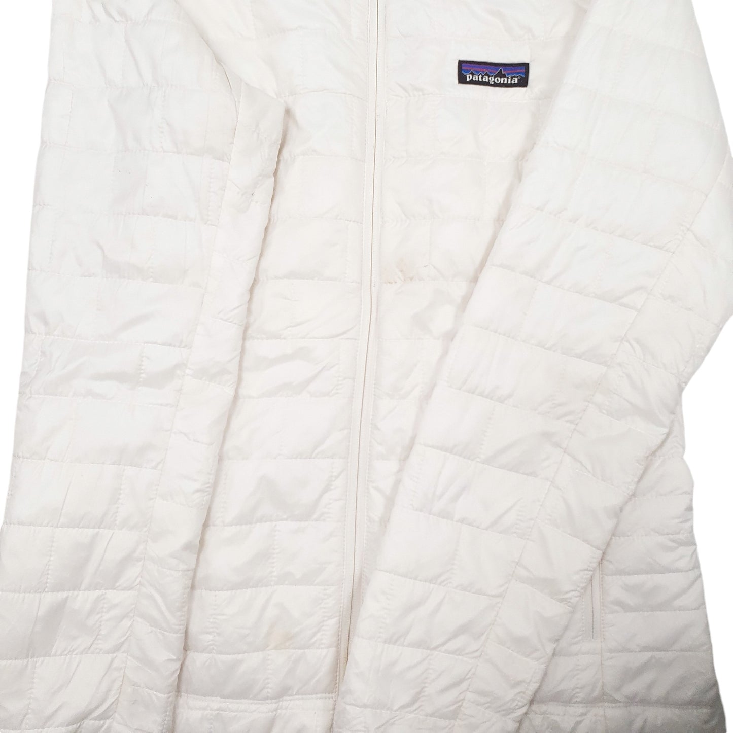 Womens White Patagonia Nano Puff 84217  Coat